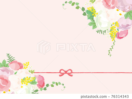 Bouquet frame background illustration Bouquet frame background illustration 76314343