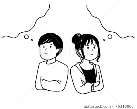 思考的兩個男人和女人 思考的兩個男人和女人 76316005