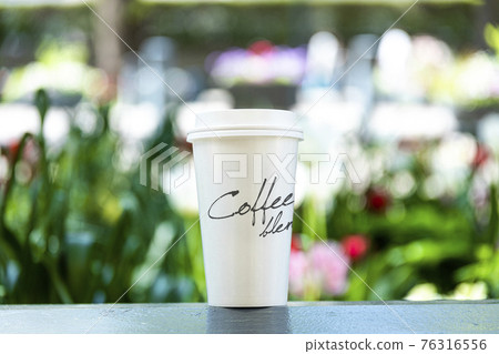 Cafe terrace and coffee on a sunny day 76316556