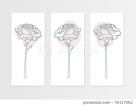 康乃馨矢量圖 76317062