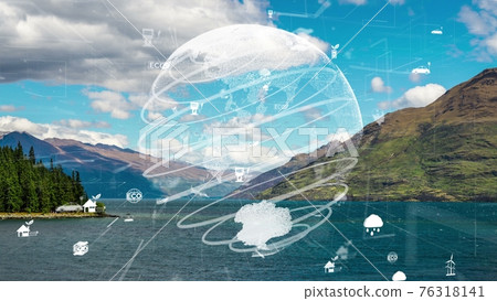 Future environmental conservation and sustainable ESG modernizat Future environmental conservation and sustainable ESG modernizat 76318141