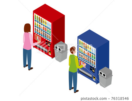 Vending machine isometric 76318546
