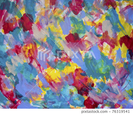 Colorful hand drawn abstract background vivid color texture 76319541
