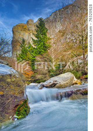 Veral River, Anso Valley, Valles Occidentales Natural Park, Spain 76320928