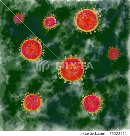 Watercolor style corona virus green background 2 corona virus, green background 2 Watercolor style corona virus green background 2 corona virus, green background 2 76322811