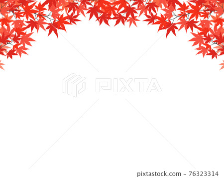 Autumn leaves maple decoration / frame material 76323314