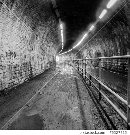 Brinnington railway tunnel, Stockport, Cheshire UK. Brinnington railway tunnel, Stockport, Cheshire UK. 76327813