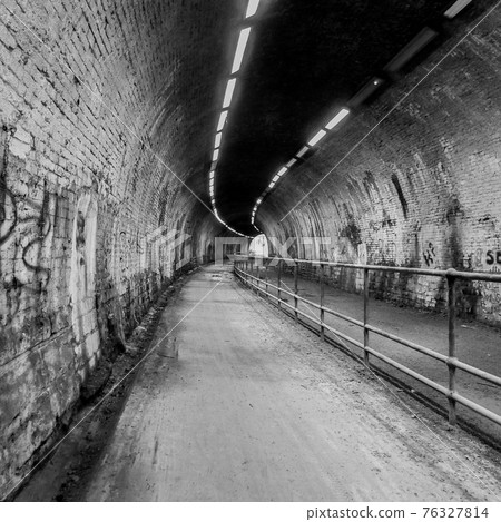 Brinnington railway tunnel, Stockport, Cheshire UK. Brinnington railway tunnel, Stockport, Cheshire UK. 76327814