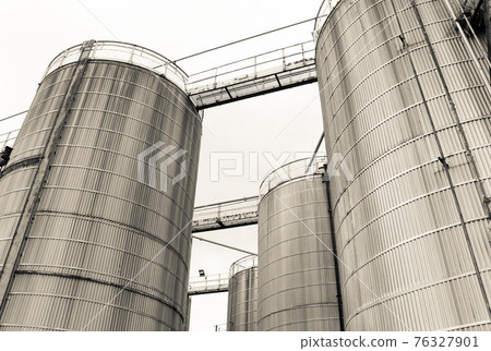 Industrial chemical tanks, Birkenhead, UK. 76327901