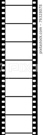 可用於橫幅和特色圖像的垂直單調彩色電影膠片 76328078