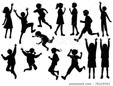 cheerful person clipart shadow