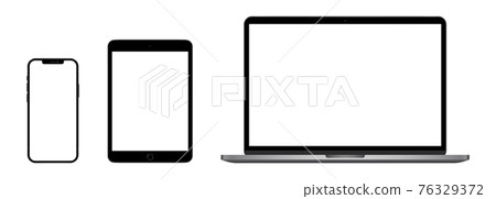 智能手機-平板-筆記本電腦-矢量素材 智能手機-平板-筆記本電腦-矢量素材 76329372