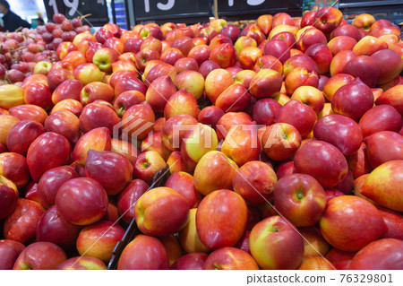 Nectarines for sale in supermarkets Nectarines for sale in supermarkets 76329801