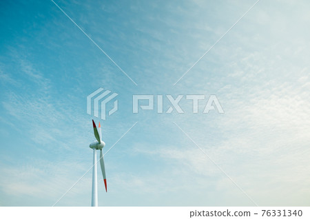 Blue sky and wind power generator Blue sky and wind power generator 76331340
