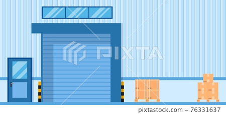 Elements of architecture , factory door background 76331637