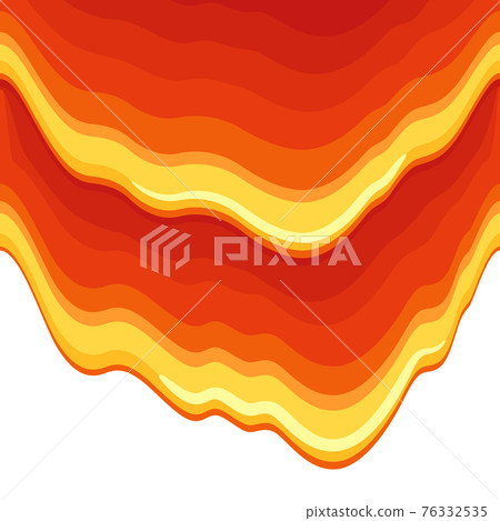 The tip of flowing magma_side-scrolling game illustration material The tip of flowing magma_side-scrolling game illustration material 76332535