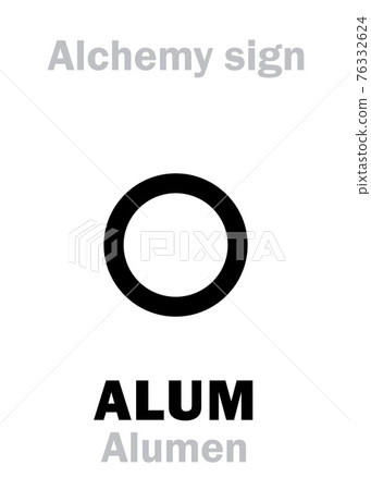 Alchemy Alphabet: ALUM (Alumen), also: Vitriol of Argile (vitriol of clay), Atramentum sutorium. Potassium alum, Aluminium sulfate, Aluminum salt: Chemical formula=[KAl(SO4)2*12H2O] or [Al2(SO4)3]. 76332624