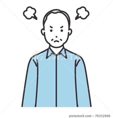 Grandpa's facial expression gets angry Grandpa's facial expression gets angry 76332666