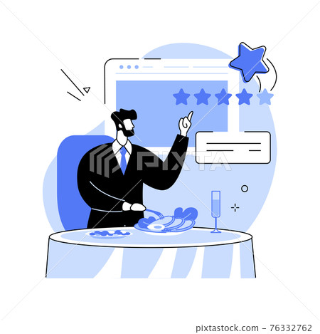 Food critic abstract concept vector illustration. Food critic abstract concept vector illustration. 76332762