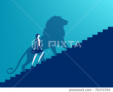 The shadow of a lion reflects leadership The shadow of a lion reflects leadership 76333764