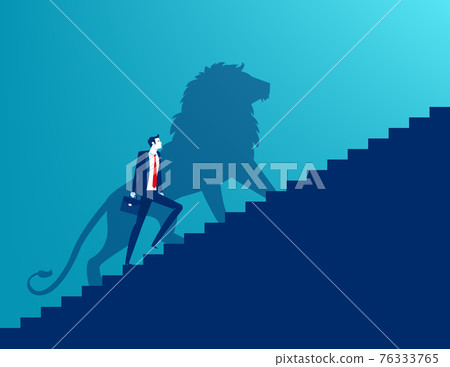 The shadow of a lion reflects leadership The shadow of a lion reflects leadership 76333765