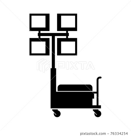 Emergency and security spotlight installation 76334254