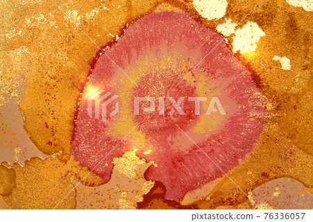Orange, magenta and gold abstract alcohol ink marble texture Orange, magenta and gold abstract alcohol ink marble texture 76336057