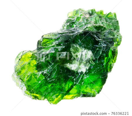 raw chrome diopside (siberian emerald) crystal 76336221