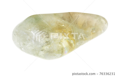 polished Prasiolite (vermarine) gem stone on white polished Prasiolite (vermarine) gem stone on white 76336231