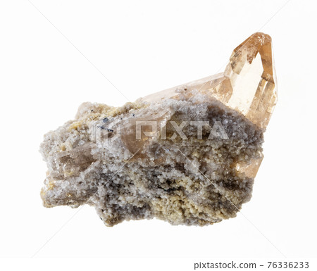 raw topaz crystal on white raw topaz crystal on white 76336233