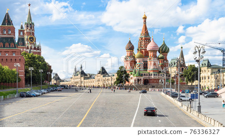panoramic view of Red Square in Moscow city panoramic view of Red Square in Moscow city 76336327