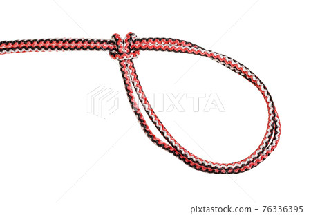 slipped closed loop knot tied on synthetic rope slipped closed loop knot tied on synthetic rope 76336395