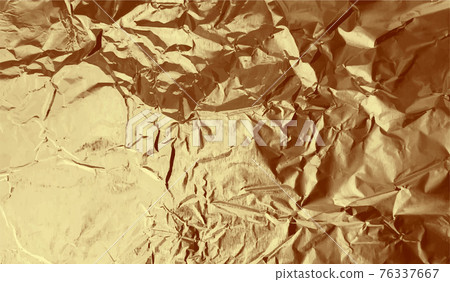 Gold background foil. Texture background 3 d, vector illustration. 76337667