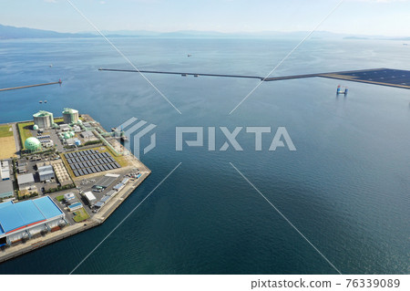 從鹿兒島市谷山港上空 76339089