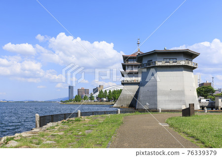 Scenery of Lake Biwa, Otsu City, Shiga Prefecture Scenery of Lake Biwa, Otsu City, Shiga Prefecture 76339379