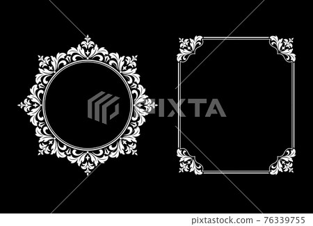 Set of decorative frames Elegant vector element Set of decorative frames Elegant vector element 76339755