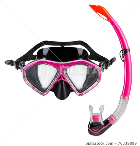 set for diving, mask and snorkel, equipment for snorkeling, on a white background set for diving, mask and snorkel, equipment for snorkeling, on a white background 76339889