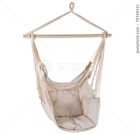 plain hammock chair, on a white background, side view plain hammock chair, on a white background, side view 76340332