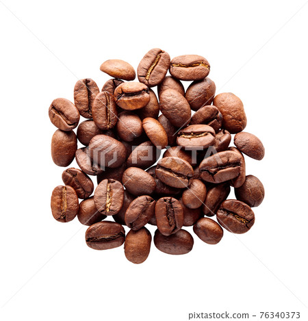 Coffee beans on white background Coffee beans on white background 76340373