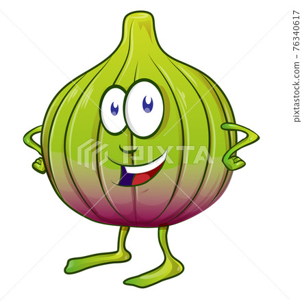 Fig Fruit cartoon mascot character on white background Fig Fruit cartoon mascot character on white background 76340617