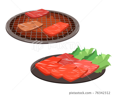 Grilled beef ribs 76342312