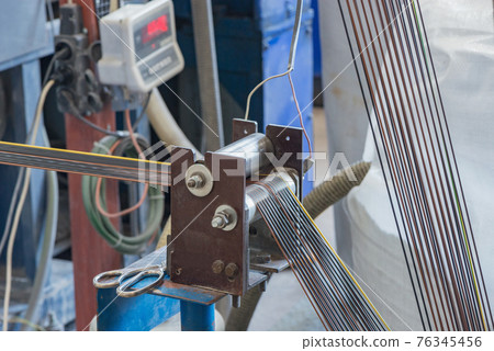 Making of electric cable. 76345456