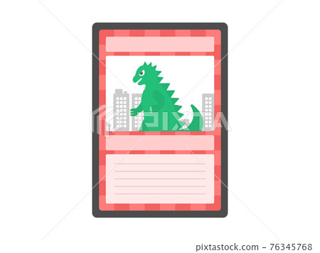 Trading card illustration Trading card illustration 76345768