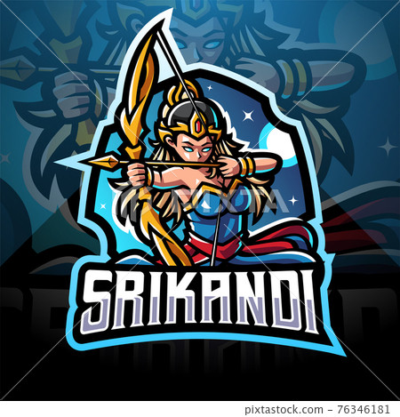 Srikandi esport mascot logo Srikandi esport mascot logo 76346181