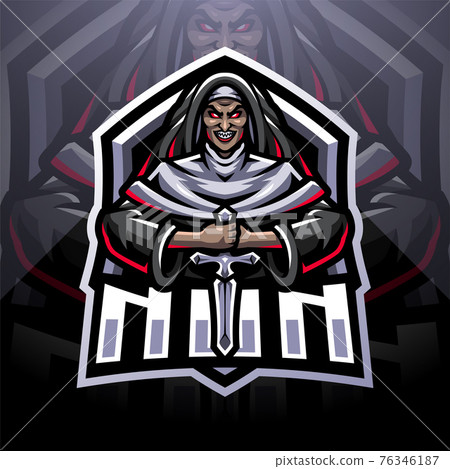 Nun esport mascot logo Nun esport mascot logo 76346187