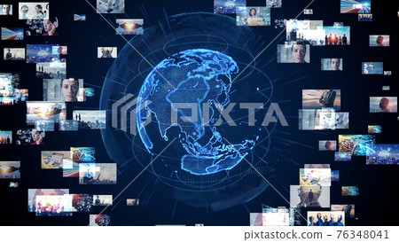 Global network visual content 76348041