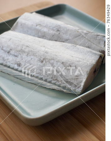 Fresh seafood, mackerel, cooking ingredients 76349429