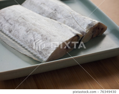 Fresh seafood, mackerel, cooking ingredients 76349430