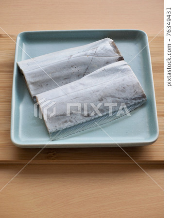 Fresh seafood, mackerel, cooking ingredients 76349431