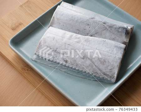 Fresh seafood, mackerel, cooking ingredients 76349433